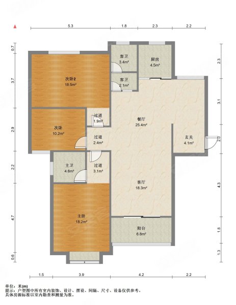 鸿玺台3室2厅2卫142㎡南85万