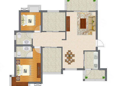 4室2厅 120.00平米