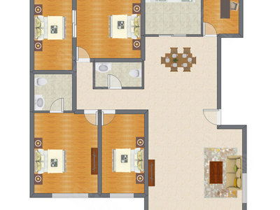 5室2厅 186.75平米