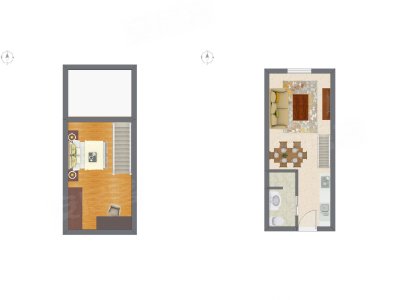 2室2厅 36.83平米