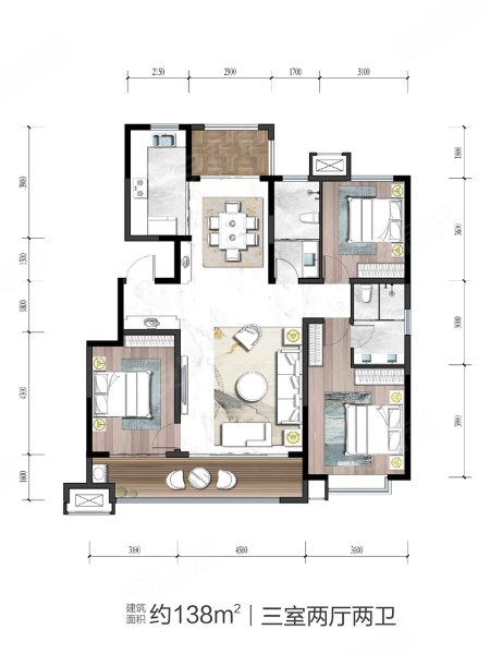 德润棠悦(新房)二手房,121万,3室2厅,2卫,138平米-潍坊安居客