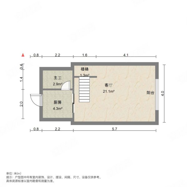 缤悦湾2室1厅1卫34㎡南北27万