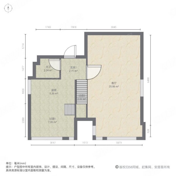 大唐世家(公寓住宅)2室2厅2卫70㎡西北32万