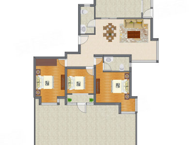 3室2厅 138.90平米