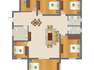 5室2厅 127.02平米