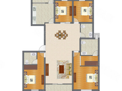 4室2厅 140.88平米