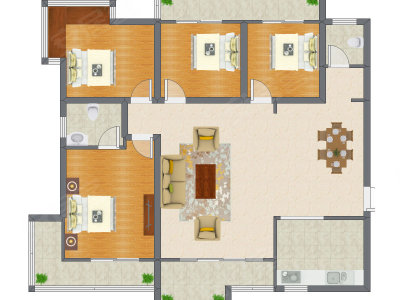 4室2厅 118.42平米