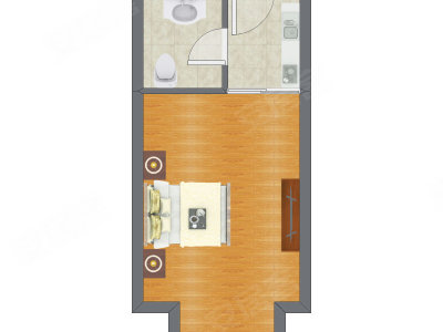 1室0厅 39.60平米