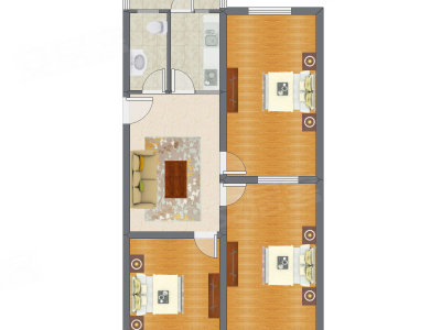 3室1厅 101.10平米