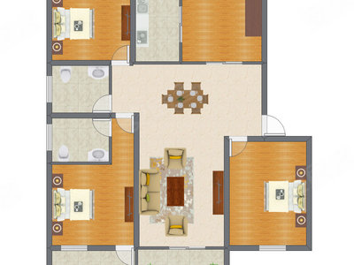 3室2厅 152.69平米