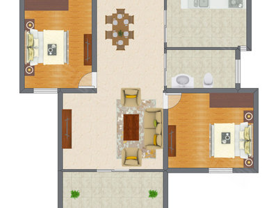 2室2厅 94.18平米