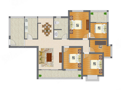 5室2厅 140.83平米