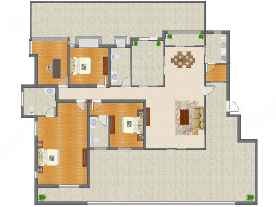 4室2厅 430.00平米户型图