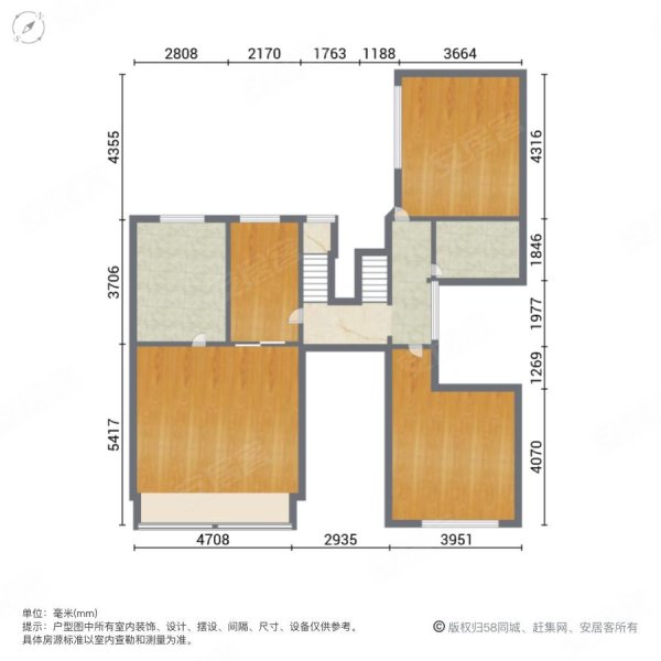 清华坊5室2厅4卫318㎡南北1800万