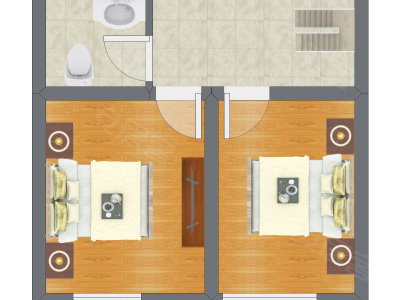 2室2厅 82.40平米