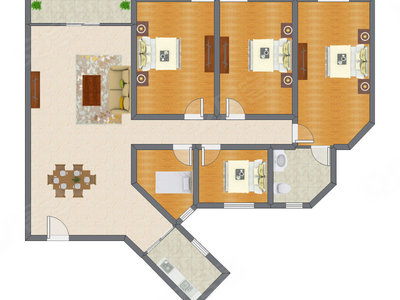 5室2厅 142.00平米
