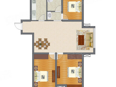 3室2厅 110.26平米