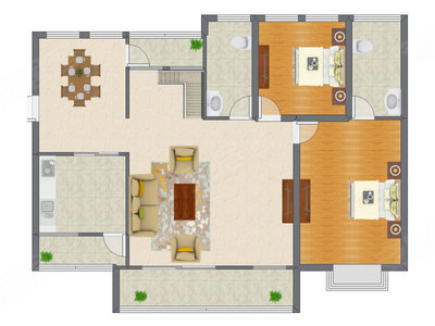 4室2厅 113.24平米