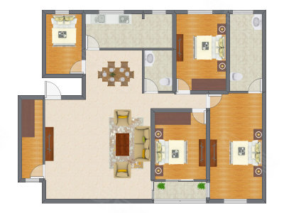 4室2厅 183.50平米