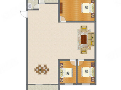 3室2厅 134.67平米