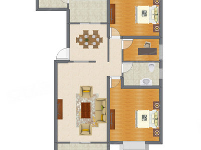 3室2厅 111.72平米
