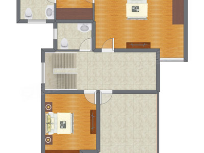 4室3厅 87.41平米