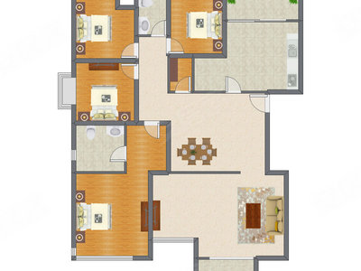 4室2厅 192.91平米