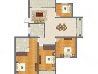3室2厅 120.99平米