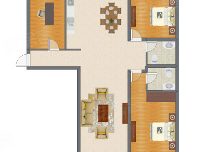 3室2厅 140.19平米