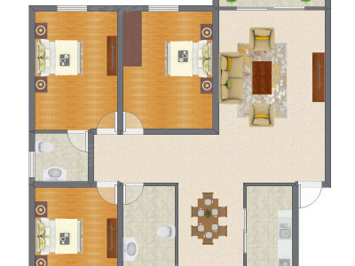 3室2厅 112.88平米