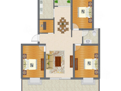 4室2厅 111.90平米