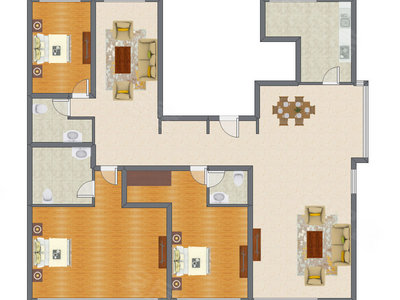 3室3厅 182.89平米