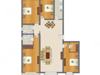 4室2厅 204.57平米