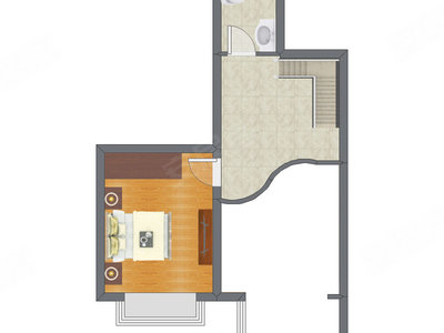1室2厅 92.97平米户型图