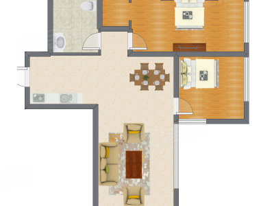 2室2厅 116.11平米