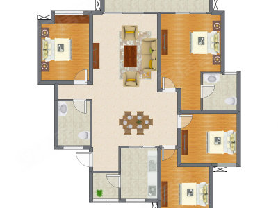 4室2厅 141.47平米