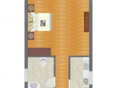 1室1厅 44.10平米