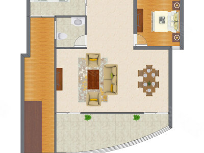 1室1厅 95.21平米