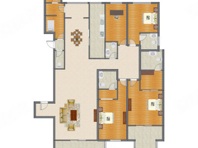 4室2厅 324.28平米