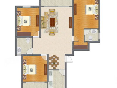 4室2厅 104.34平米