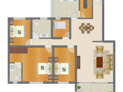 5室2厅 139.73平米