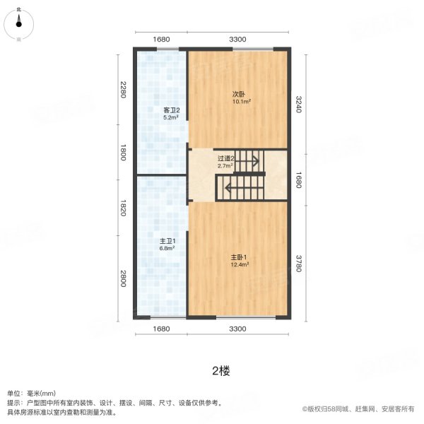 鑫苑汤泉世家南区(别墅)3室2厅4卫150.54㎡南北102万