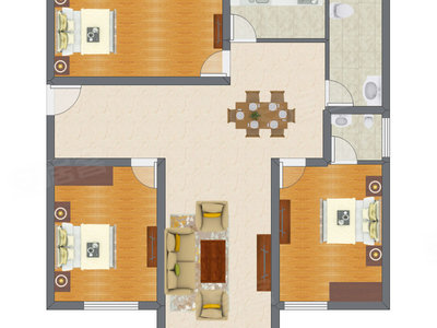 3室2厅 94.16平米