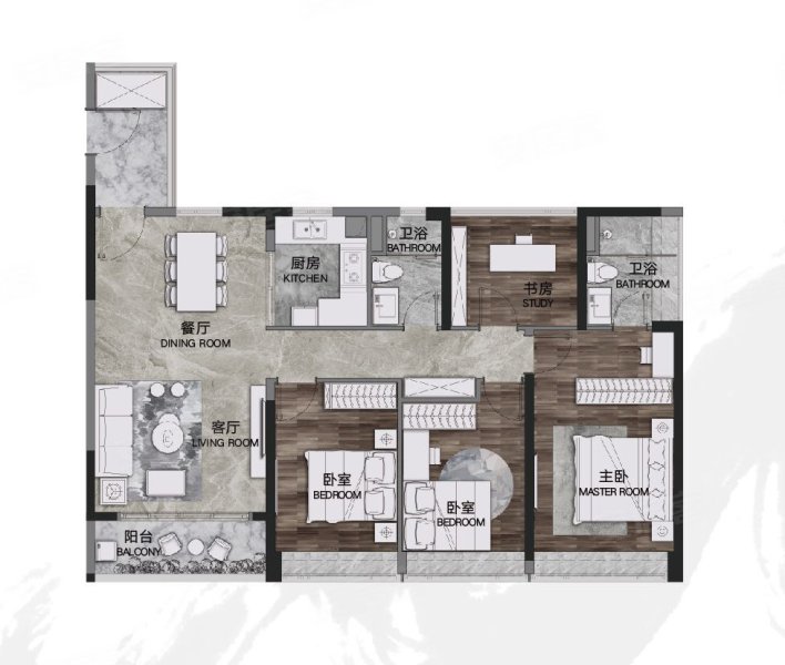 力迅·西关雅筑4室2厅2卫135㎡南1013万