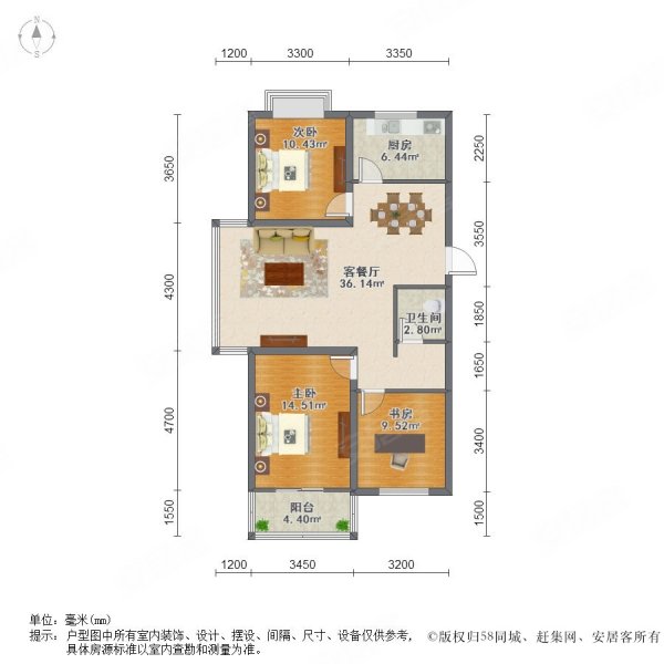一楼三室送五十平大花园框架精装,银滩海岸壹号二手房,29.