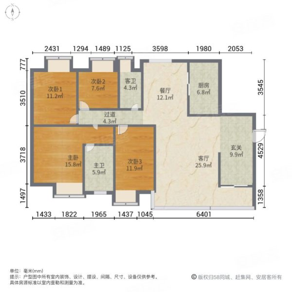 湛江御景豪庭户型图图片