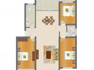 3室2厅 139.71平米