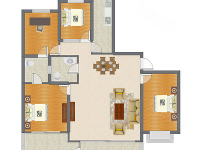 4室2厅 168.24平米