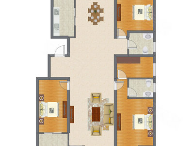3室2厅 183.10平米