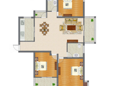 3室2厅 112.01平米
